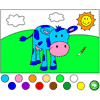 เกมส์ Blue Cow Coloring Book